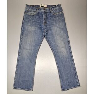 Levis 527 Jeans Mens 33x32. Bootcut Western‎ Low Rise Cotton Denim Light Whisker